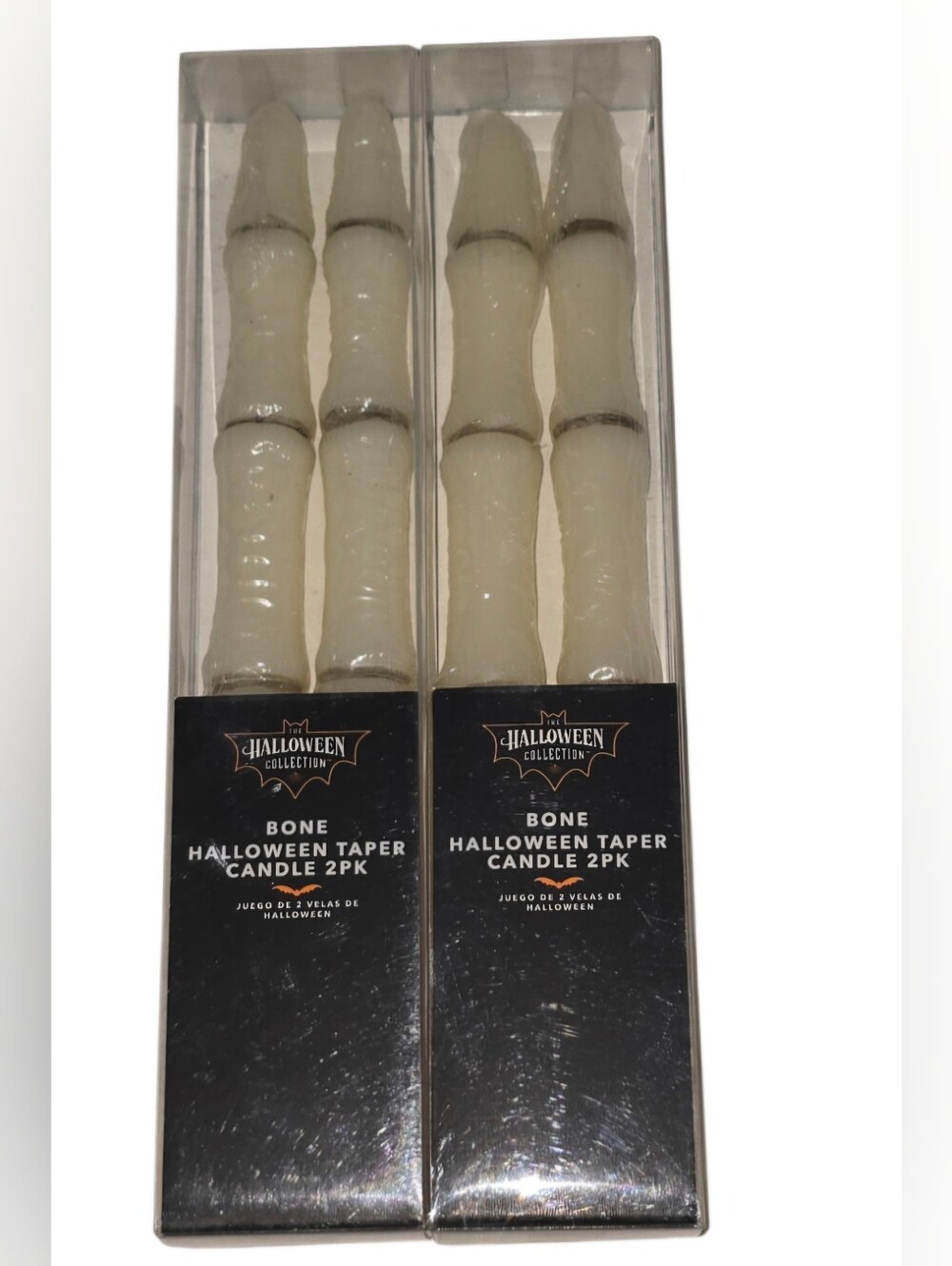2-2pk Novelty Bone Finger Tapered Candles